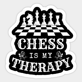 Chess is my therapy Sticker